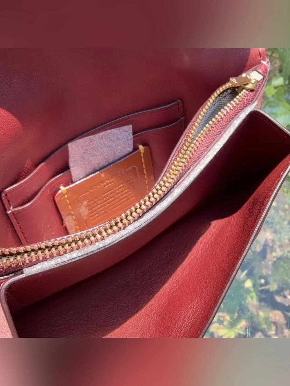 Coach Clutch With Tea Rose Rivets 27190